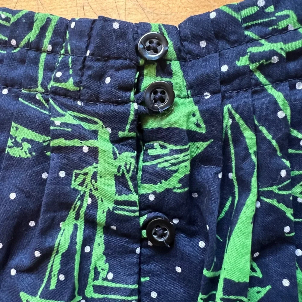 Baby Gap Navy and Green Sailboat Dress